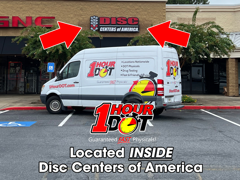 1 Hour DOT in Kennesaw, GA. Super FAST DOT physicals!